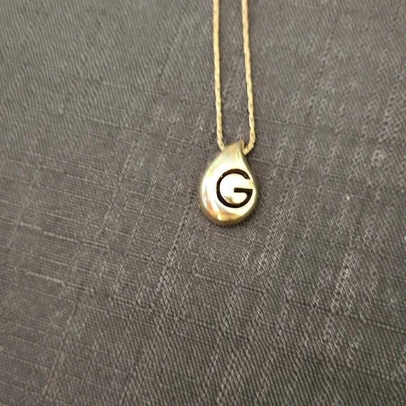 Givenchy Gold Necklace w/ "G" Pendant - Picture 3 of 8